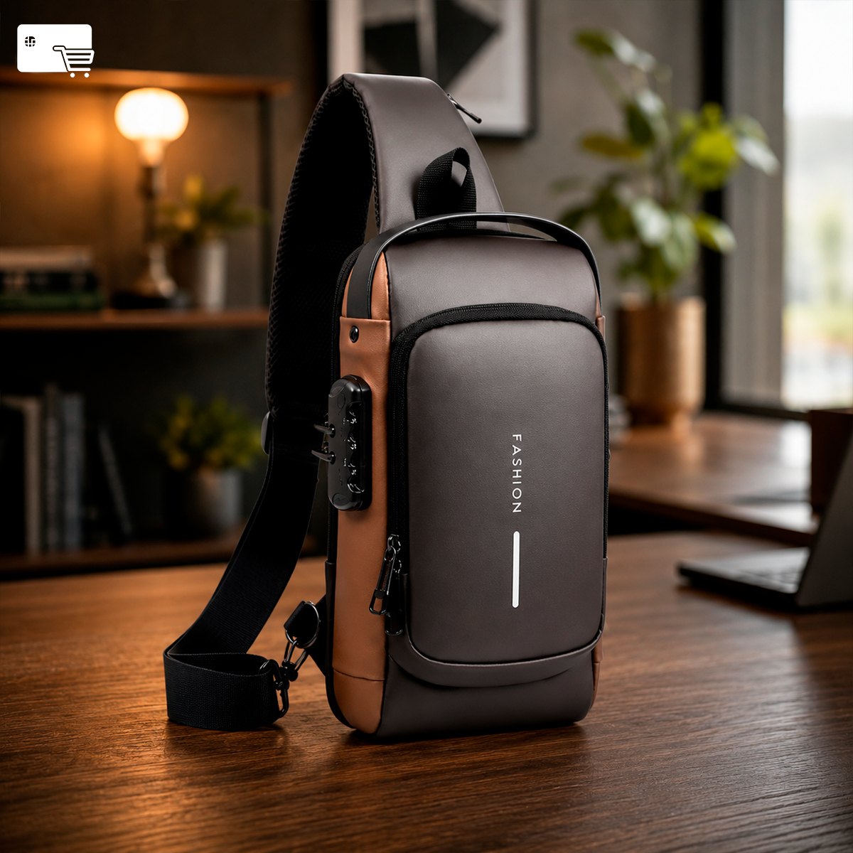 Cartera Bandolera Antirrobo para Hombres