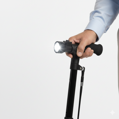 Seguridad y Comodidad al Caminar – Bastón Ajustable LED