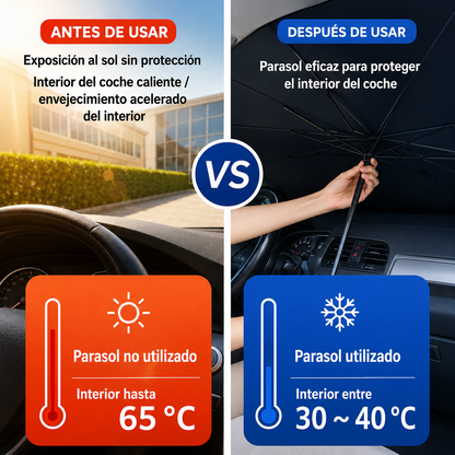 GlowShade™ - Parasol plegable para coche