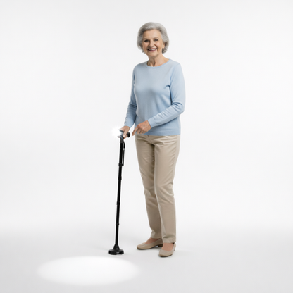 Seguridad y Comodidad al Caminar – Bastón Ajustable LED